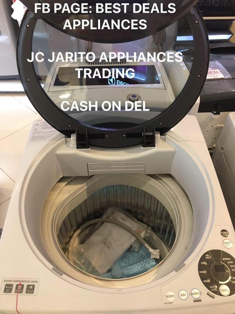 Sharp 7 5kg Topload Fully Automatic Washing Machine Tv Home Appliances Washing Machines And Dryers On Carousell