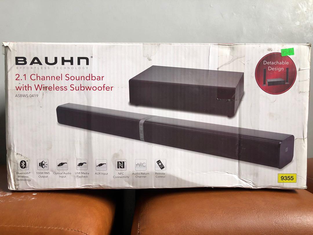 2.1 soundbar with wireless subwoofer