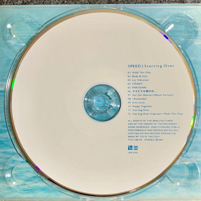 Speed - Starting Over 日版 CD 連膠外殼 3059yen, 興趣及遊戲, 音樂樂器 & 配件, 音樂與媒體 - CD ...
