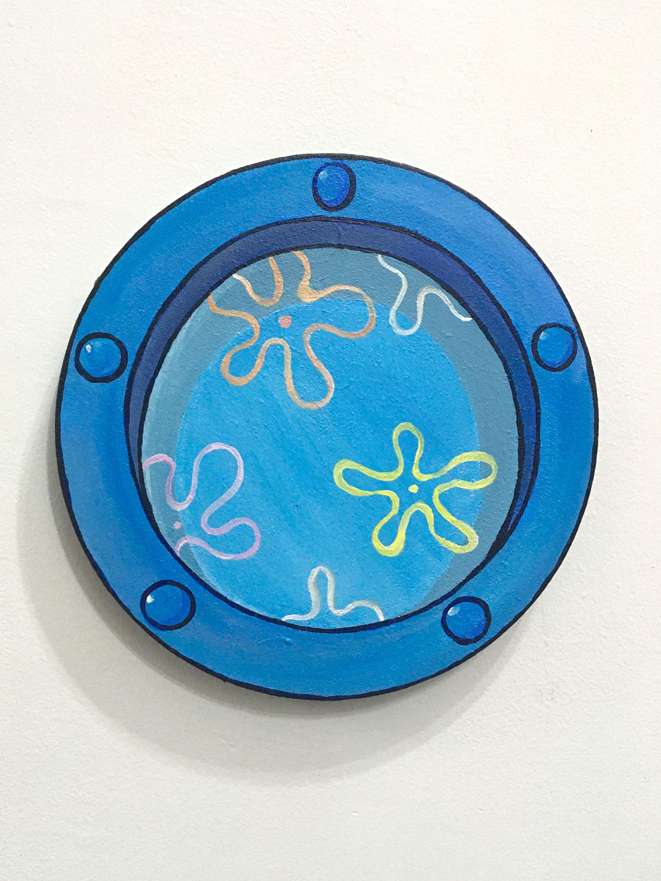 Spongebob Window Wall Decor, Furniture & Home Living, Home Decor, Wall ...