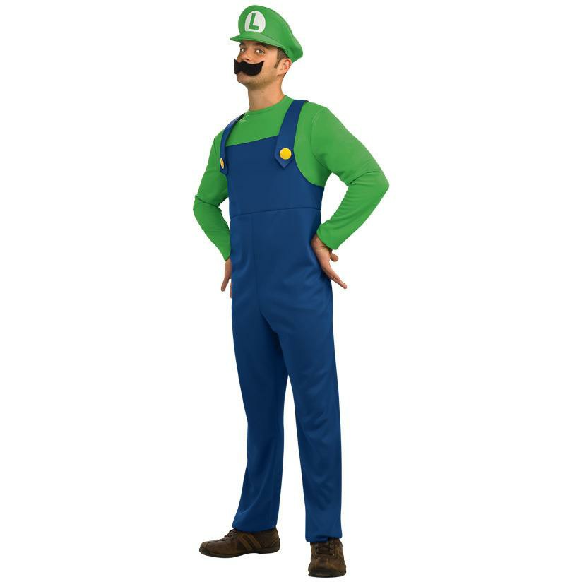 Super Mario Bros, Mario and Luigi Costume Adult, Men's Fashion, Tops