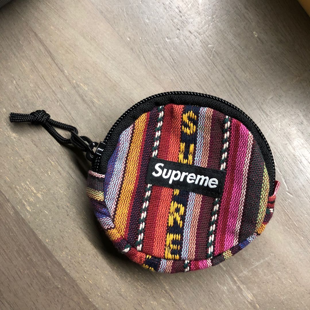 20S/S Supreme Woven Stripe Coin Pouch