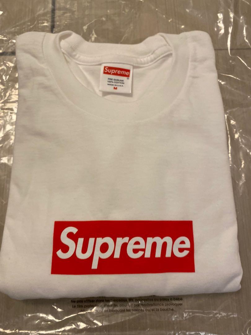 Supreme Box Logo L/S tee, 男裝, 上身及套裝, T-shirt、恤衫、有領衫