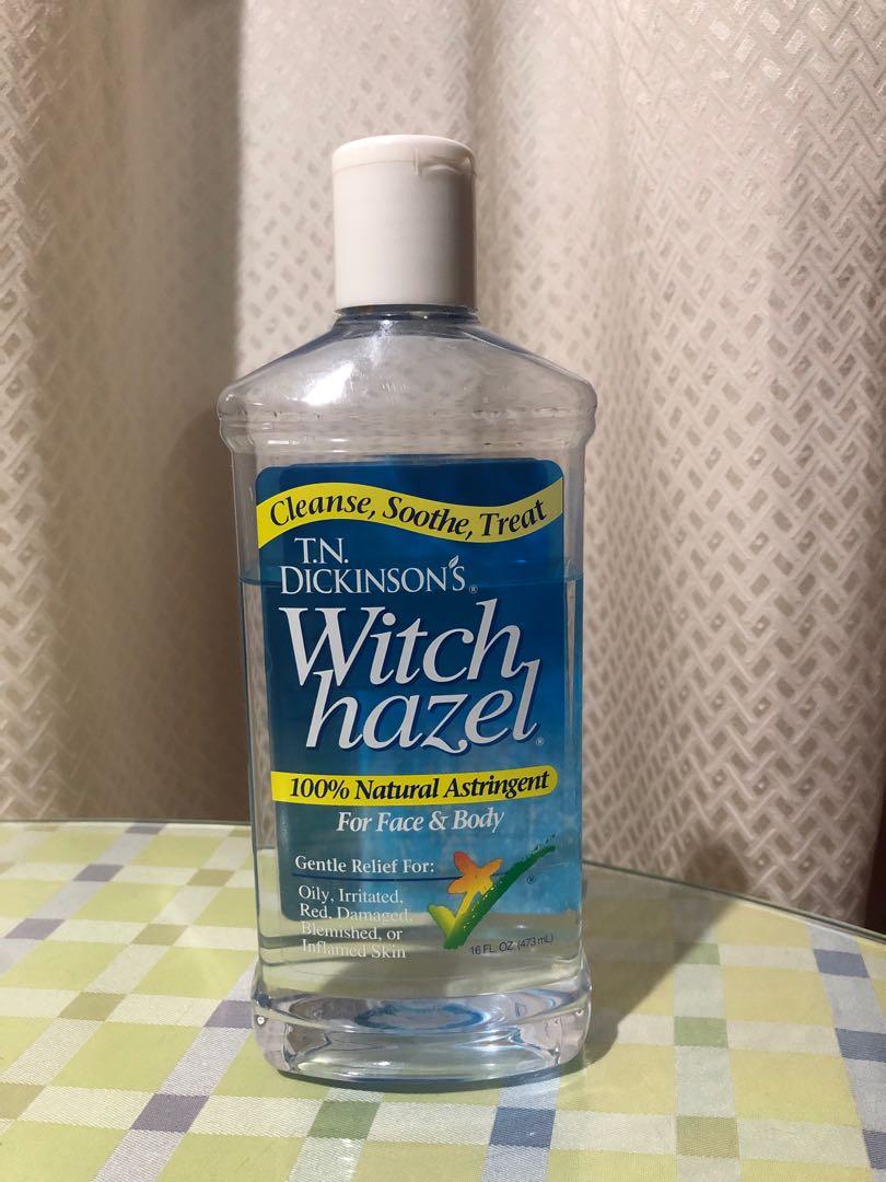 T.N. Dickinson’s Witch Hazel Astringent (Category: Face Care) located in Marikina City. Submitted by arielless91 (Listing ID 1045029614, Image 1). Description: Selling T.N. Dickinson’s Witch Hazel Astrigent toner (473ML) 💵 Retail price: PHP495 in Healthy Options 🧴 At around 80% left in the content ⛔️ Expiry date: December 12, 2020 🛍 RFS: Changed my skincare routine. Witch hazel is not the best for my skin :( 🚚 Shipping method: Lalamove/Grab. 