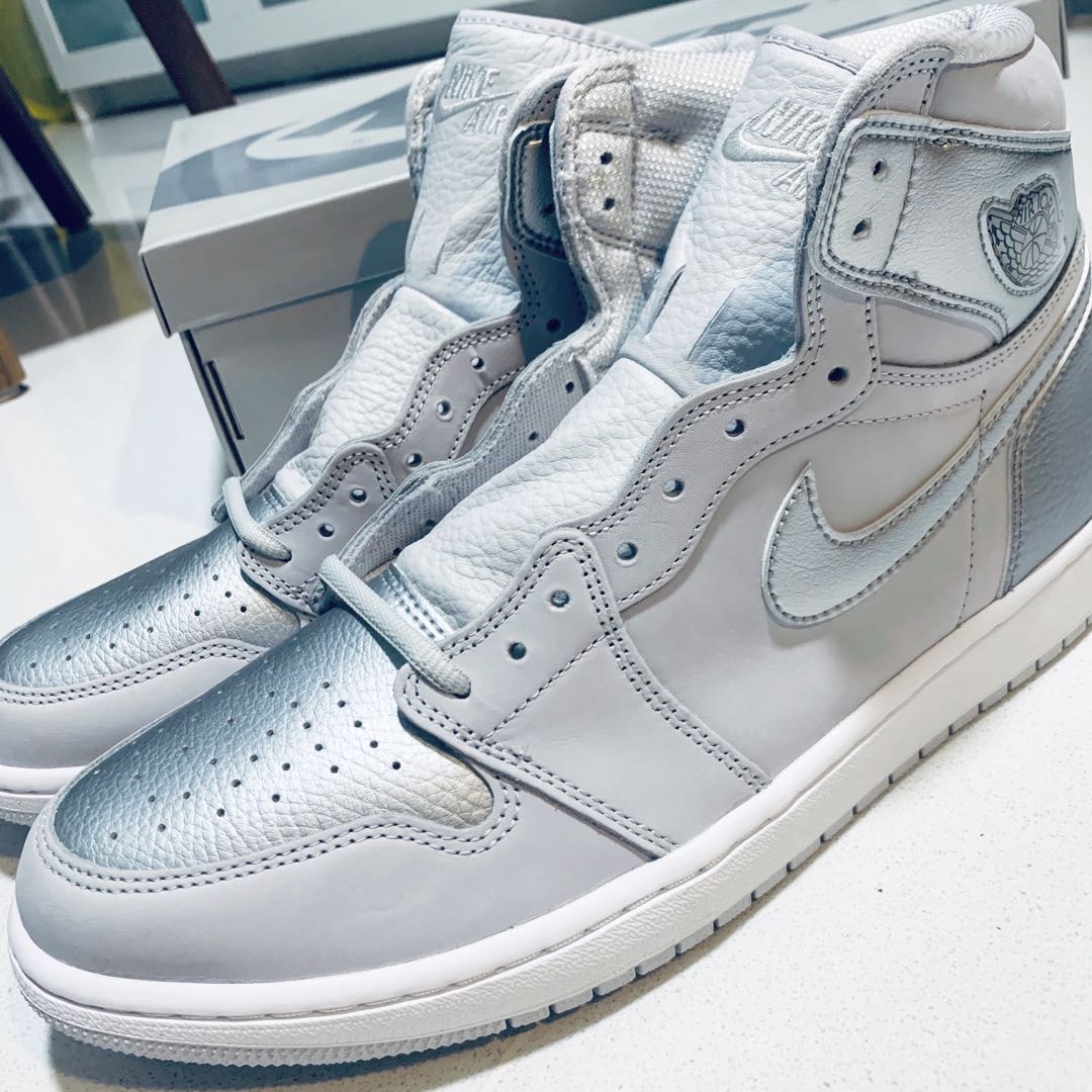 US 12.5 UK 11.5 NIKE AIR JORDAN 1 CO JP TOKYO SILVER GREY Men s