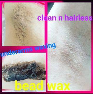 Waxing of underams