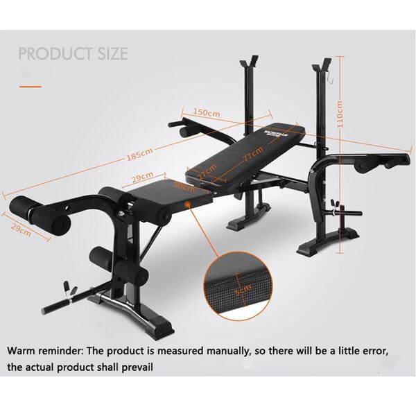 B114 bench press machine clearance