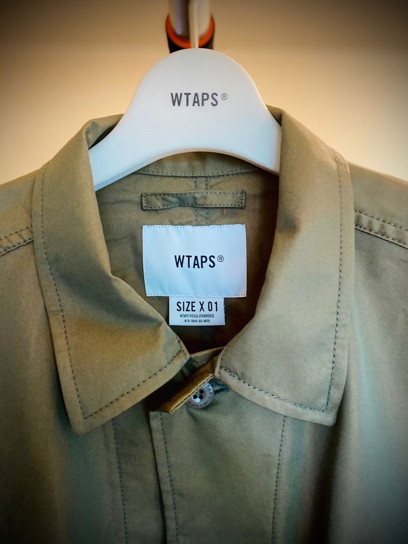 WTAPS 20SS Guardian Jacket COPO Twill Olive Sz01, Men's