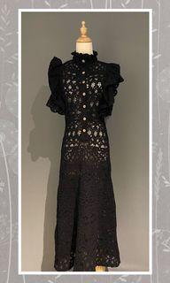 Zara knitted black dress