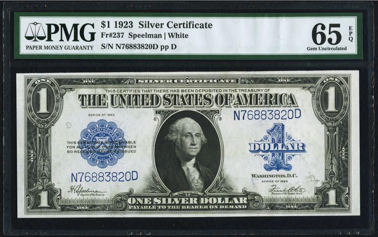 1923 Usa Silver Certificate 1 United States Of America Usd Us Us Large Size Banknote Horse Blanket Vintage Collectibles Currency On Carousell