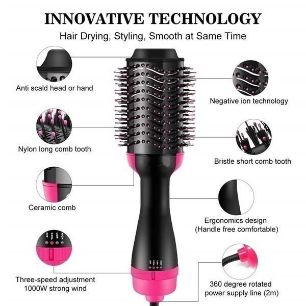 3 in 1 hair dryer comb