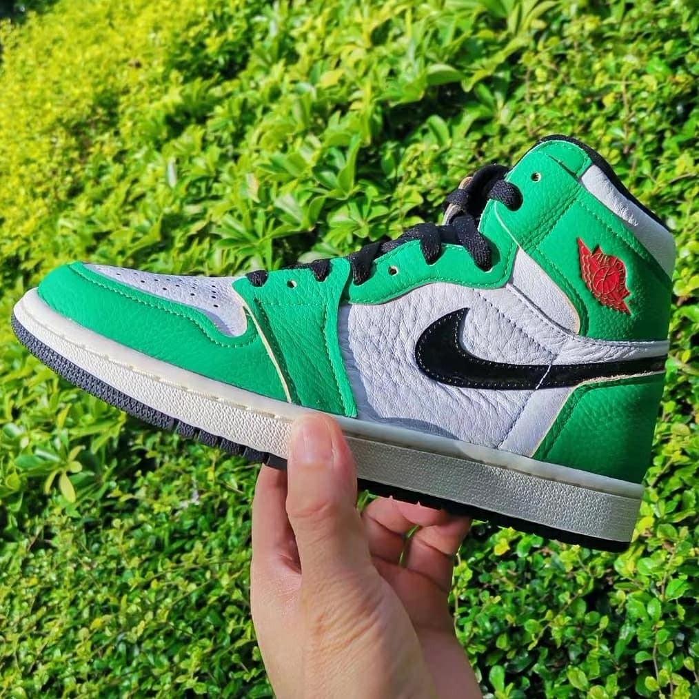 7.5W] Nike Air Jordan 1 High Lucky Green, Men's Fashion, Footwear, Sneakers  on Carousell