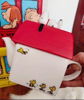 現貨 史努比 日單 紅房子 陶瓷 茶壺 擺飾 超可愛 必備小物 snoopy