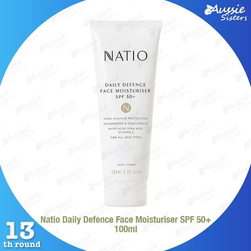 daily defence face moisturiser spf 50