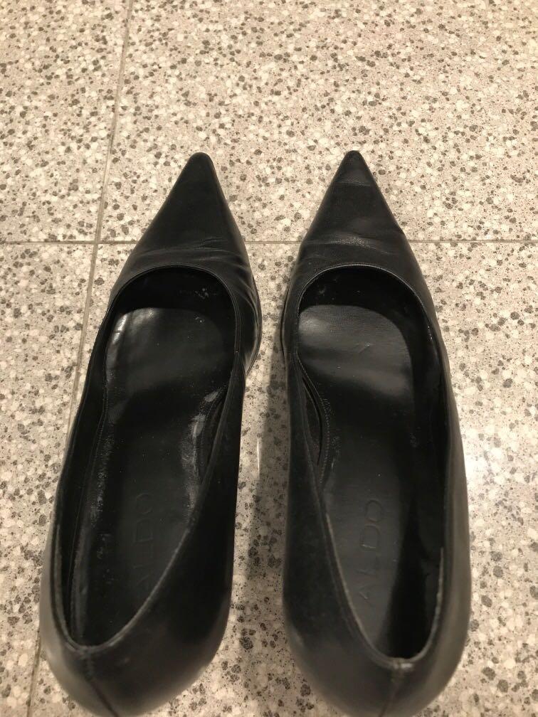 Aldo black court shoes hot sale