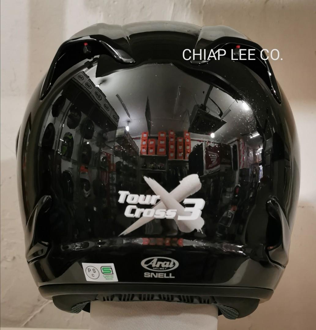 Arai Helmet @ clc (Category: Motorcycle Accessories) located in Singapore. Submitted by chiap_lee_co (Listing ID 1045170014, Image 3). Description: ARAI TX3 black PSB Approved MADE IN JAPAN.