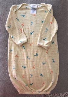 Baby sleep sack with sleeves