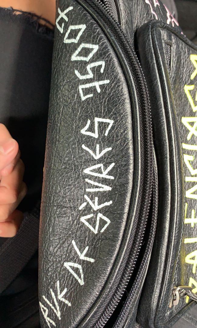 Waist bag discount balenciaga graffiti