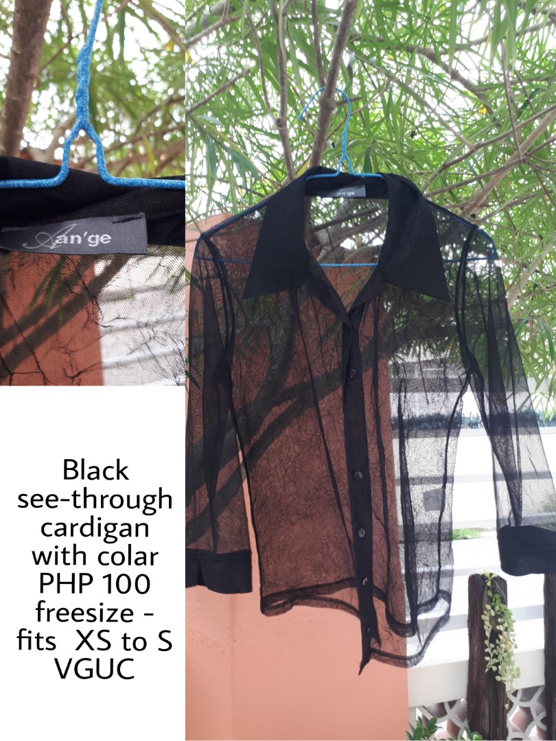 see through cardigan