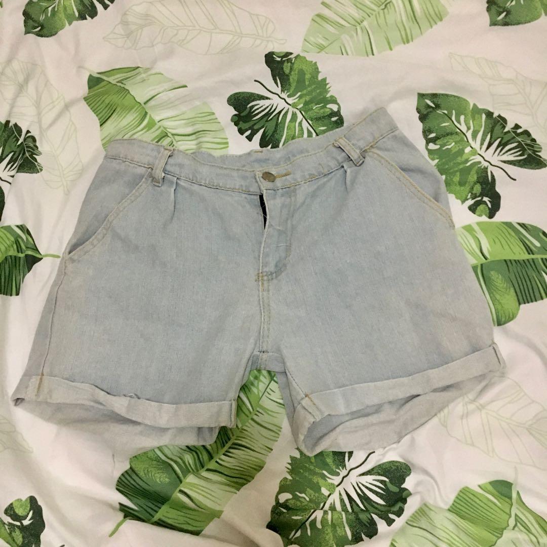 women's boyfriend jean shorts