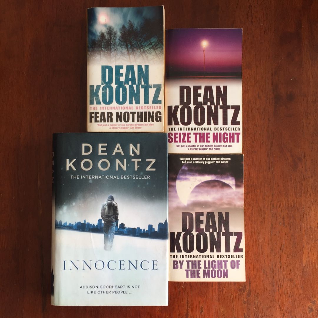 Bundle English Fiction Novels Dean Koontz Books Stationery Books On Carousell
