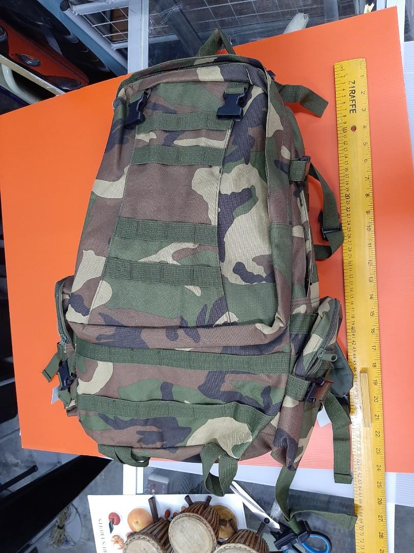 Camouflage Army Backpack Men S Fashion Bags Wallets Backpacks On Carousell