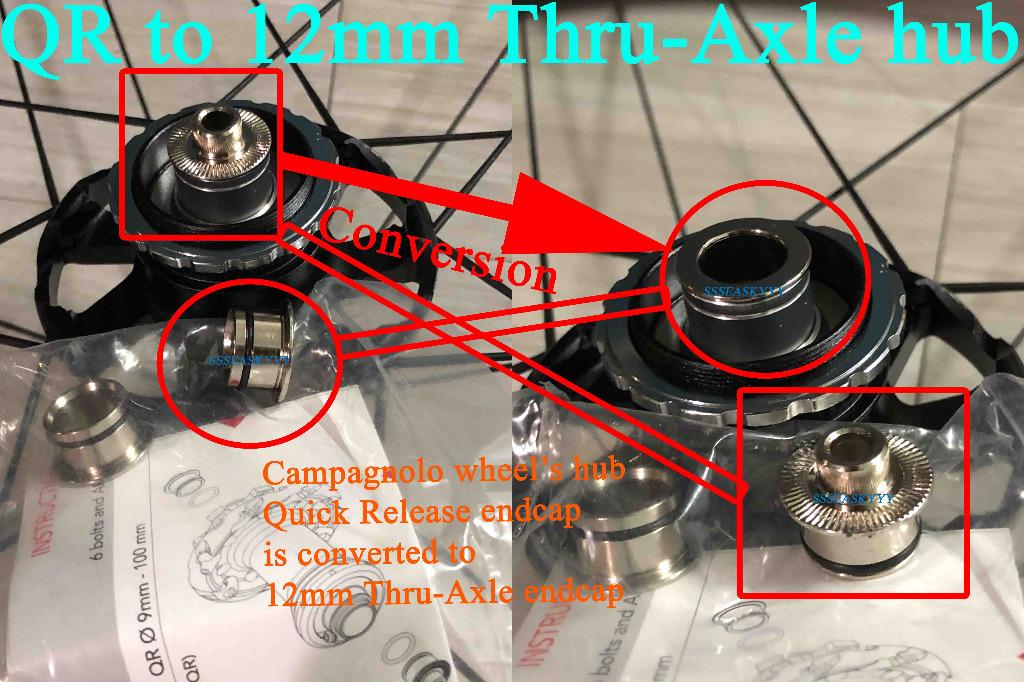 Bolt Convert Front Wheel To Quick Release Campagnolo Fulcrum QR To