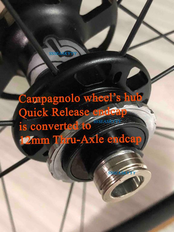 Campagnolo / Fulcrum QR to 12mm ThruAxle Adapter rear wheel adapter