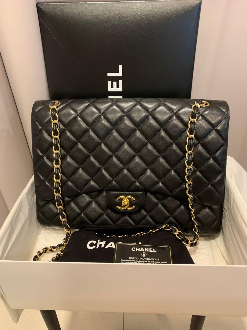 Chanel classic maxi flap bag, Luxury, Bags & Wallets on Carousell
