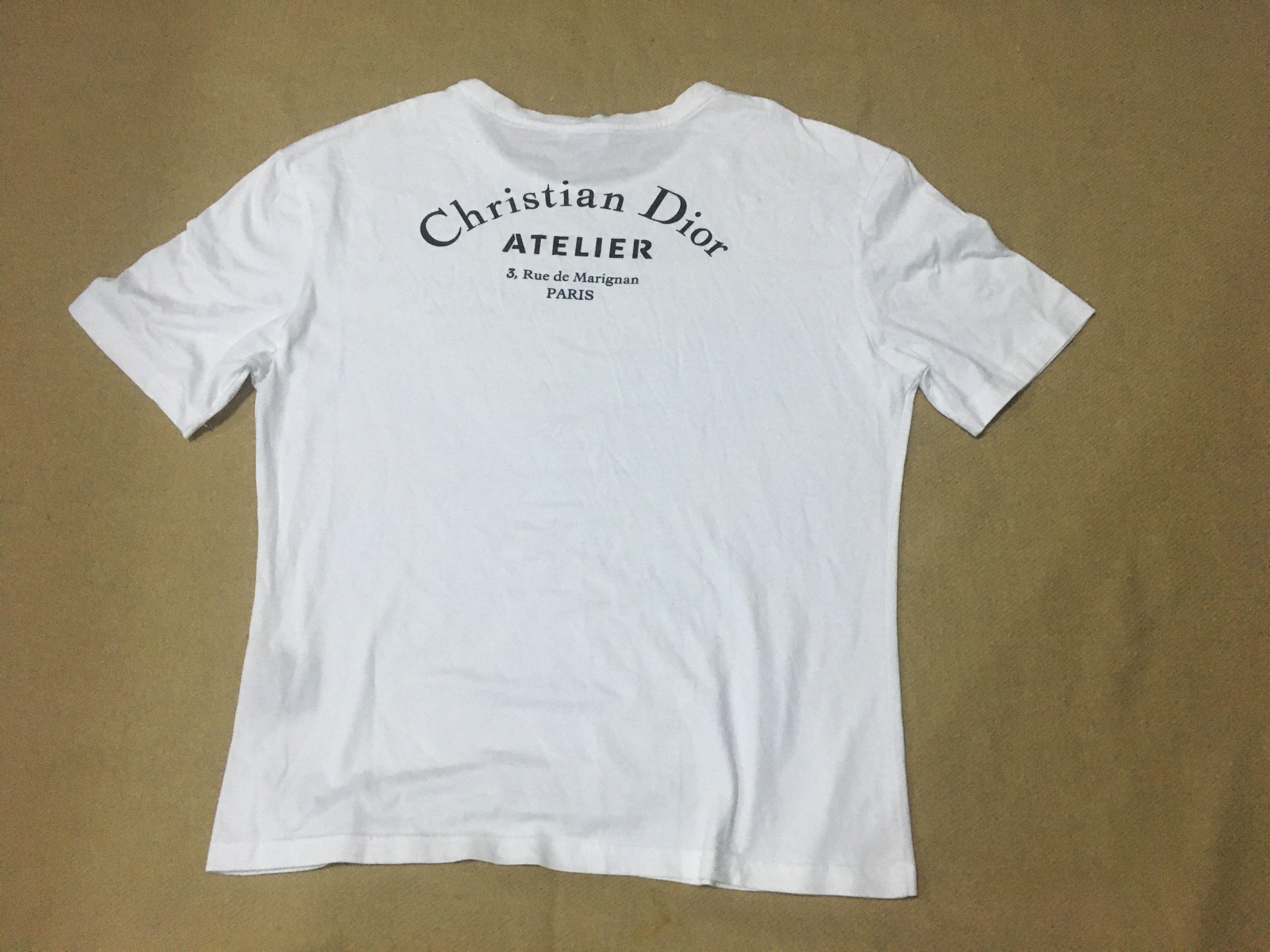 CHRISTIAN DIOR ATELIER TShirt Relaxed Fit White Cotton Jersey  DIOR