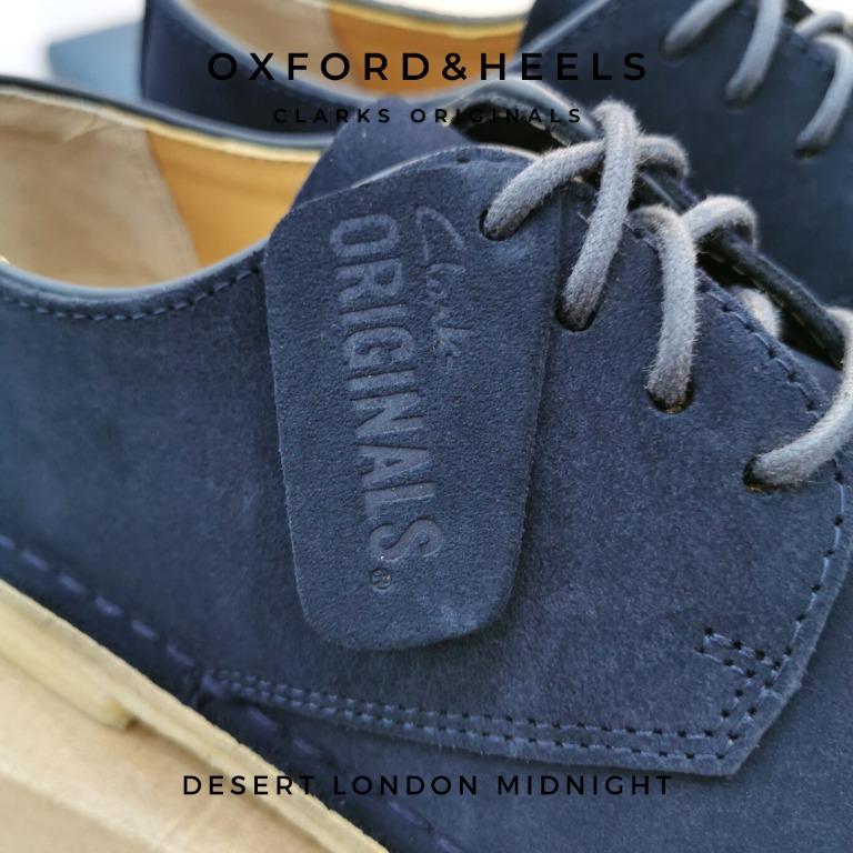 Clarks desert london midnight suede deals