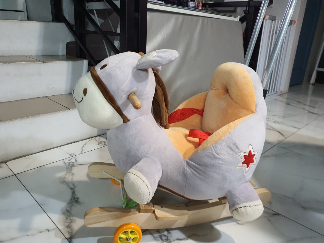Donkey push rocker, Babies & Kids, Infant Playtime on Carousell