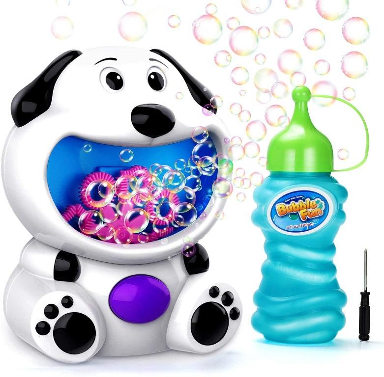 Epchoo Bubble Machine Automatic Bubble Making Machine Bubble Maker Toys For Kids Boys Girls Baby Toddlers Baby Girl Toys Bubble Blower For Party Wedding Pool Indoor Outdoor Garden Toys Gift Puppy Torn Packaging