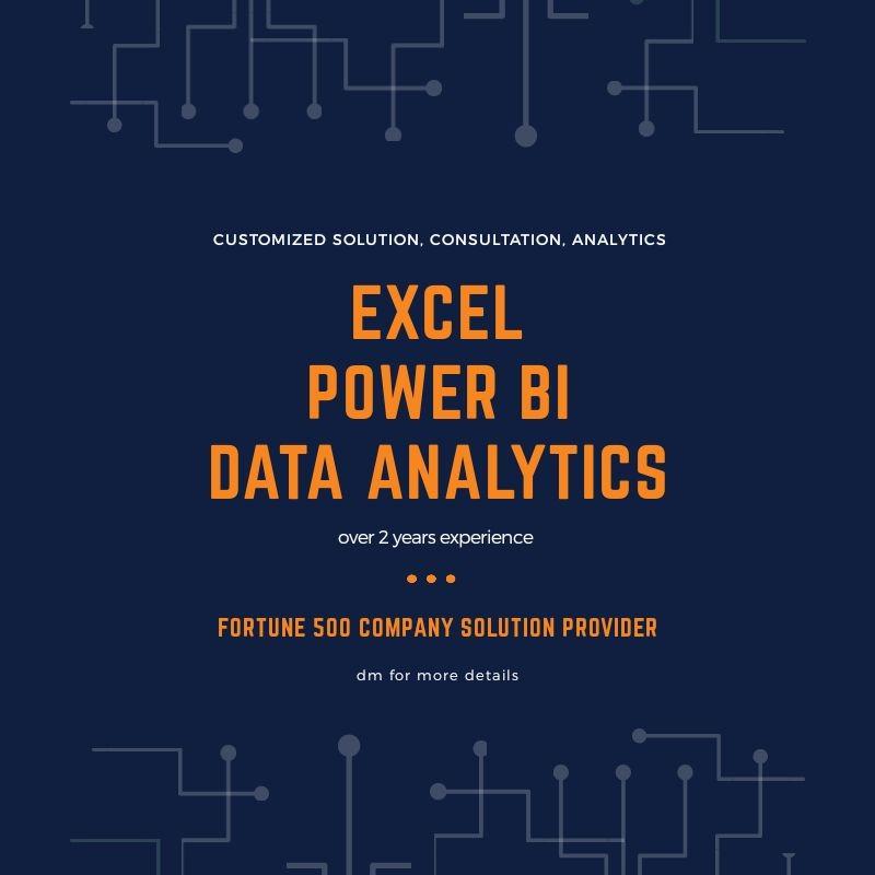 Excel Power Bi Data Analytics Vba Power Query M Sql Tableau Solution Provider Business Services It Programming On Carousell
