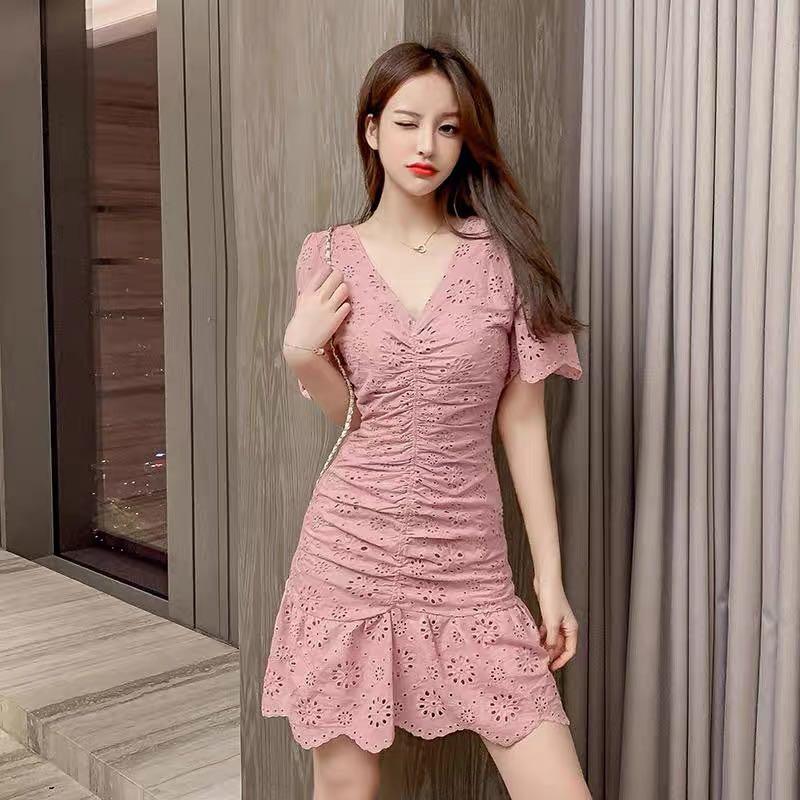 Lace broderie dress Clearance