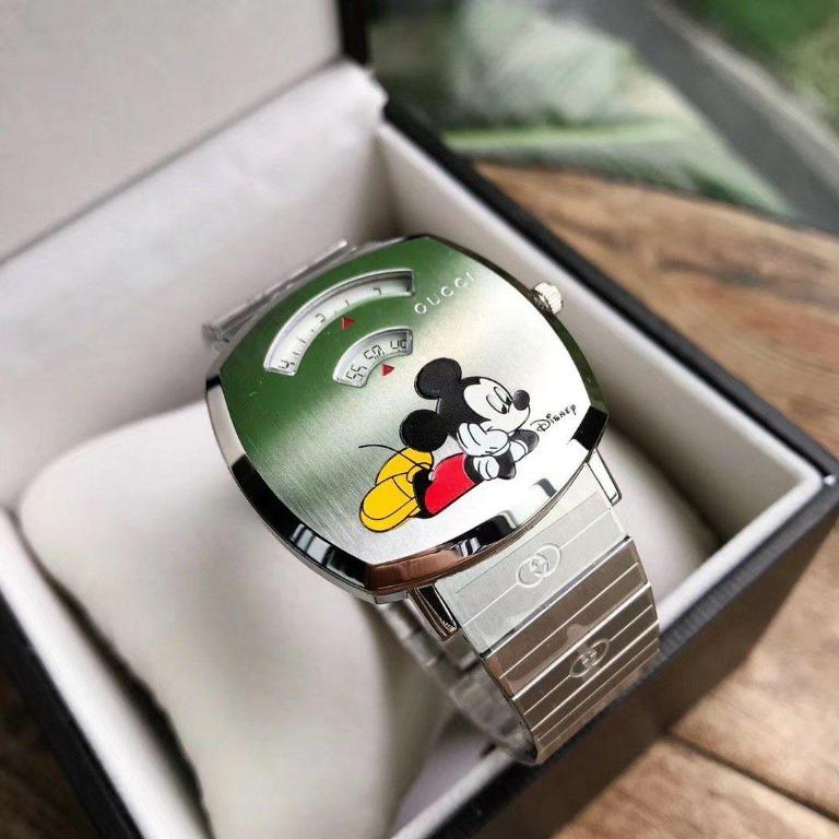Gucci Grip Watch Steel Mickey Mouse, Women's Fashion, Watches &  Accessories, Watches on Carousell