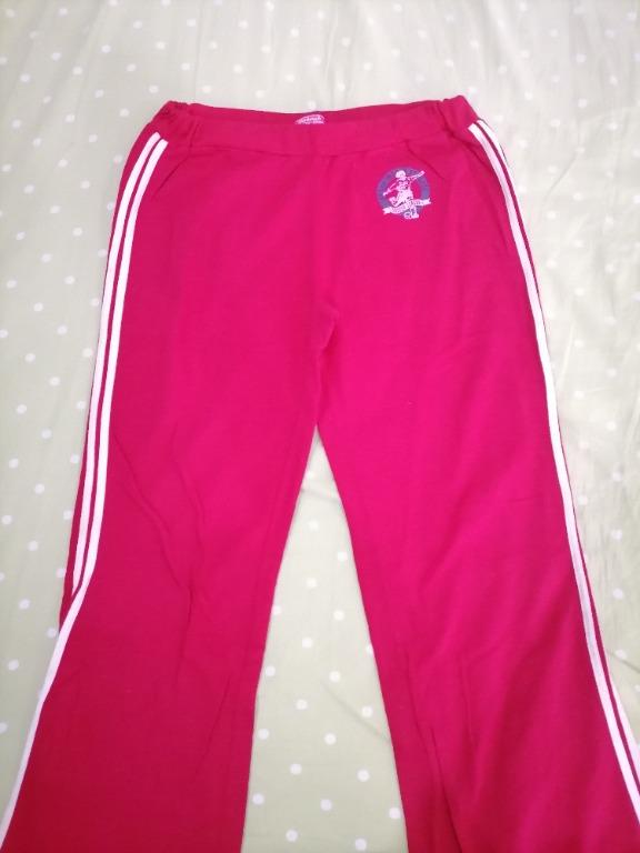 red track pants womens