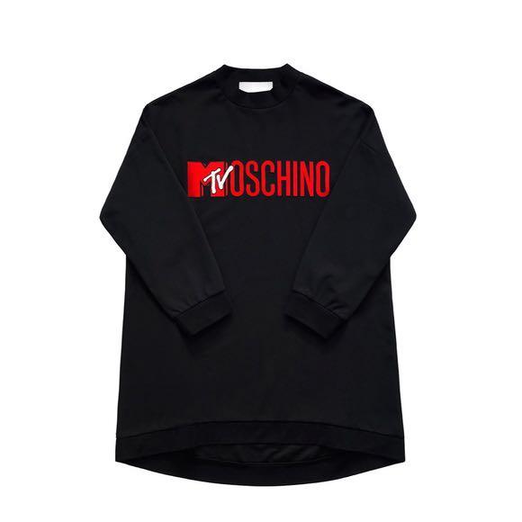 H M X Moschino Oversized Dress Women s Fashion Tops Blouses on