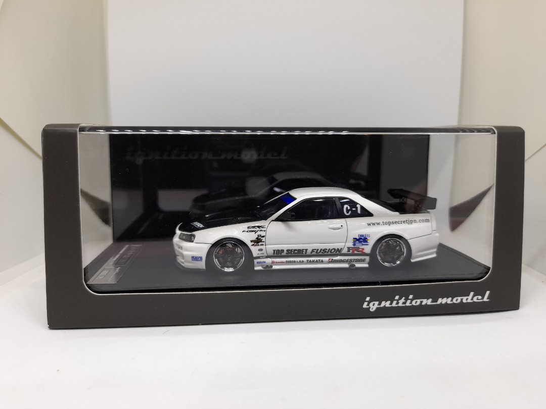 未使用 ignitionmodel NISSAN SKYLINE GT-R (BCNR33) V-spec white
