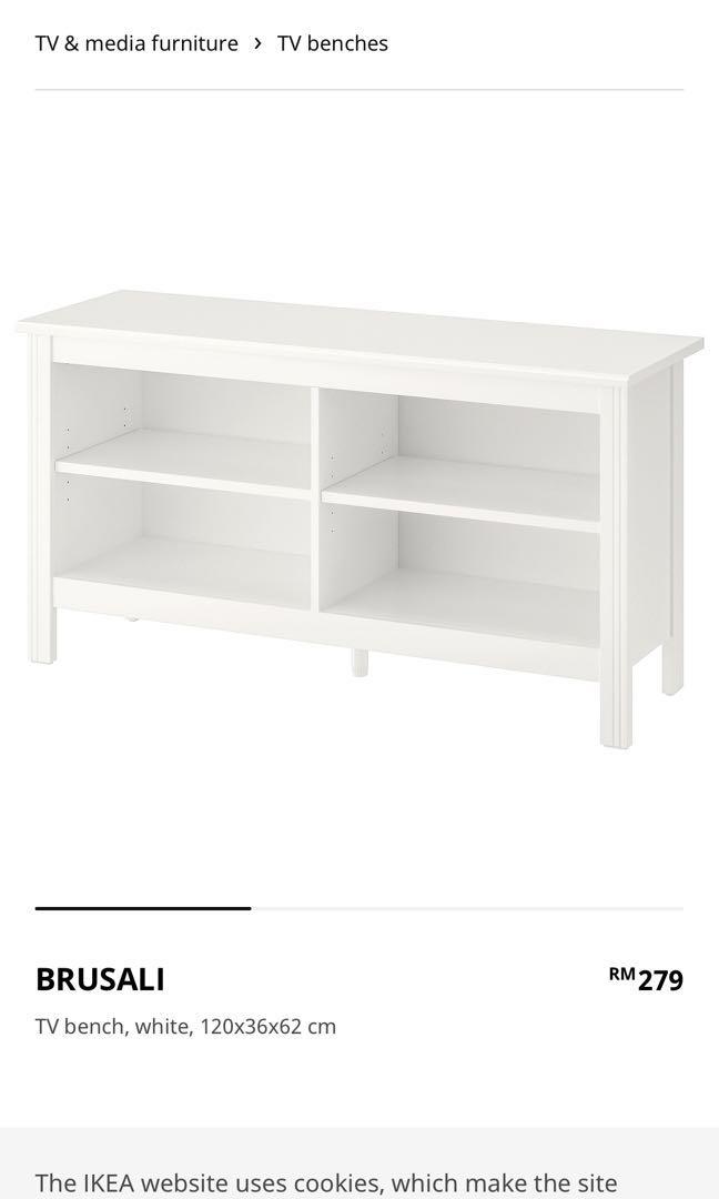 ikea brusali tv cabinet home furniture furniture on carousell