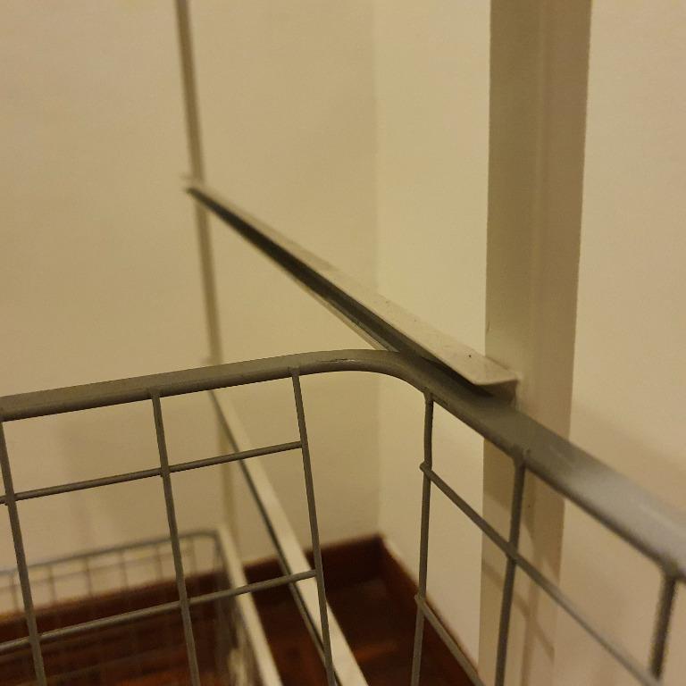 IKEA JONAXEL Frame with 6 Mesh Baskets on Wheels, Furniture & Home