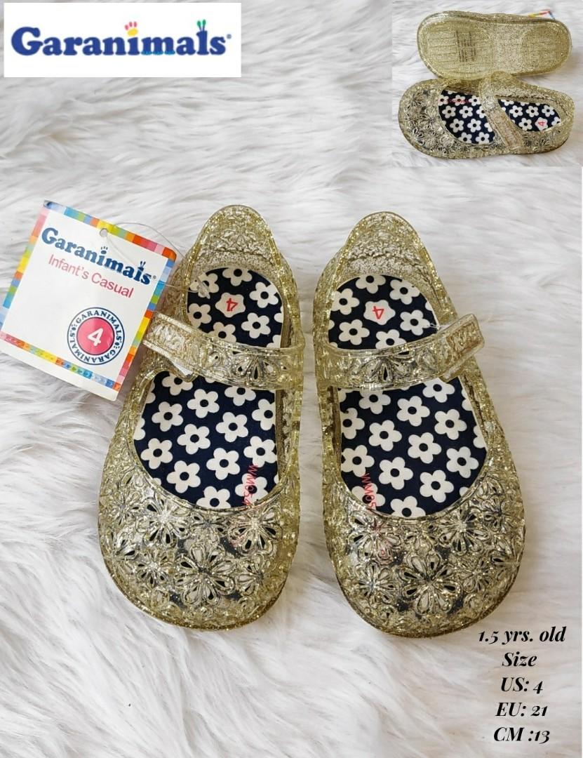infant size 4 jelly shoes