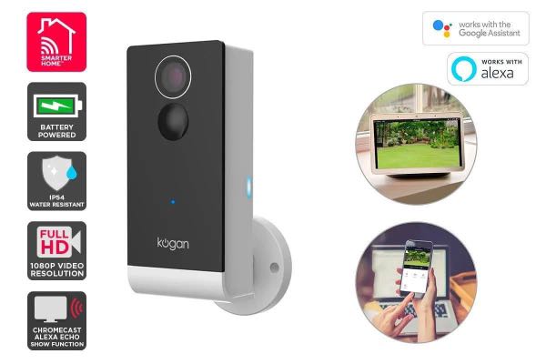 Kogan Smarterhome Outdoor 1080p Wireless Security Smart Camera Furniture Home Living Security Locks Security Systems Cctv Cameras On Carousell