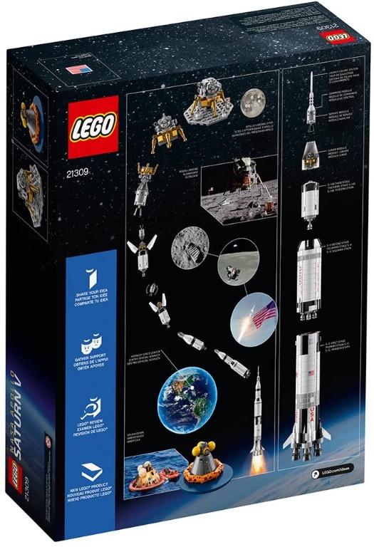 lego ideas nasa apollo saturn v 21309 outer space model rocket