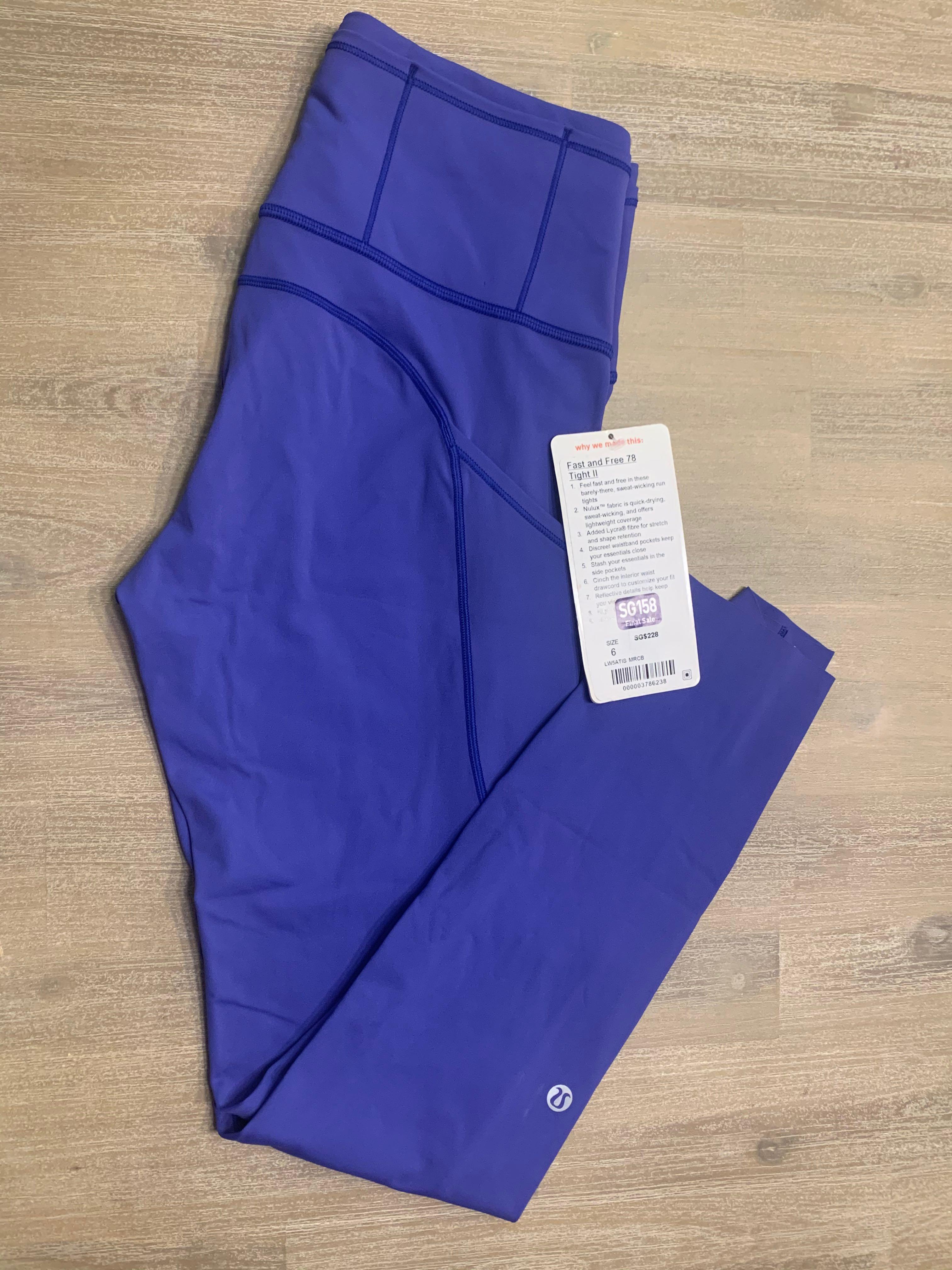 Lululemon - Fast & Free 7/8 Tight II in Moroccan Blue.WANT!