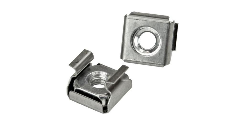 Cage Nuts 10-32 thread, secure rackmount hardware, 50 pcs