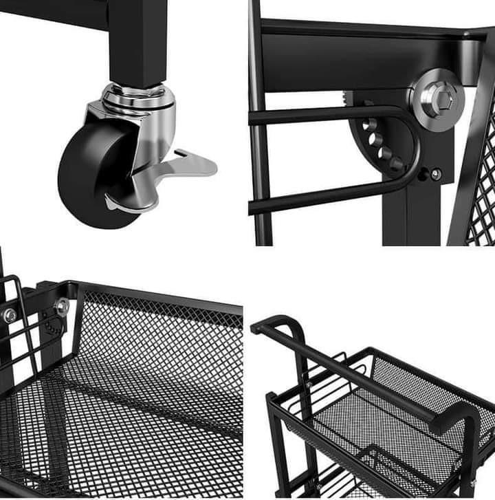 Metal trolley shelf, Furniture & Home Living, Home Improvement ...