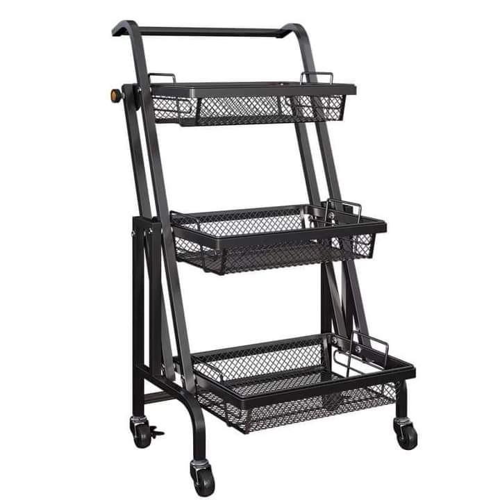 Metal trolley shelf, Furniture & Home Living, Home Improvement ...