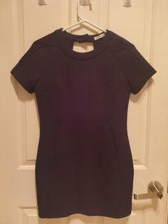 Mika gala black spandex short dress size 8