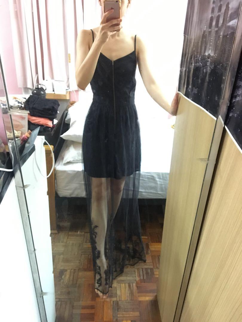 Miss selfridge shop black lace dress